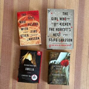 Set of Four Mystery fiction Novels / books